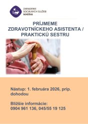 Voľné pracovné miesto - zdravotnícky asistent/praktická sestra