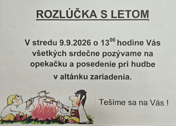 Rozlúčka s letom