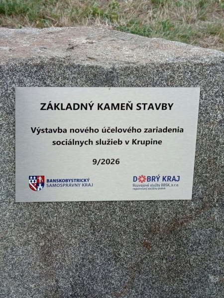 Základný kameň – začiatok výstavby nového špecializovaného zariadenia