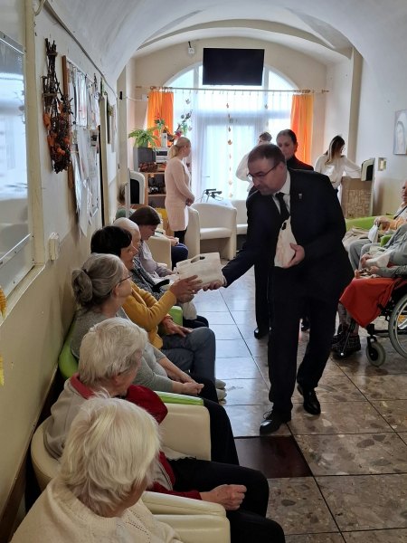 Návšteva primátora Mesta Krupina a detí zo školského klubu Stonožka