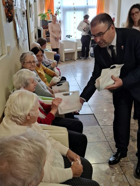 Návšteva primátora Mesta Krupina a detí zo školského klubu Stonožka